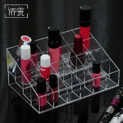 24-grids lipstick display stand, lipstick holder, transparent cosmetics storage box, cosmetics sample holder