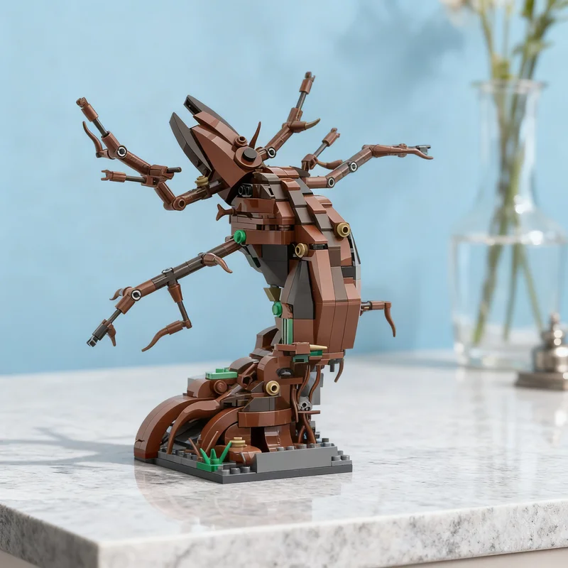 1493pcs MOC Tree Dead Fobsh001 Force Seasonal Halloween Model Building Blocks Construction Kit Assembly Collector Hobby Toy Gift
