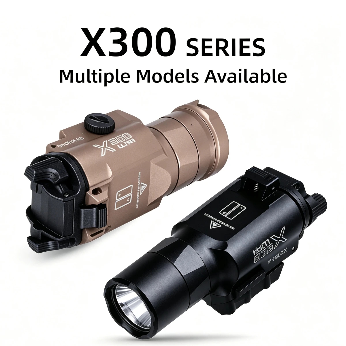 Tactical Surefire X300 Ultra X300UH‑B Suspended Scout Flashlight Constant Momentary Strobe LED Light Dual‑Function Switch