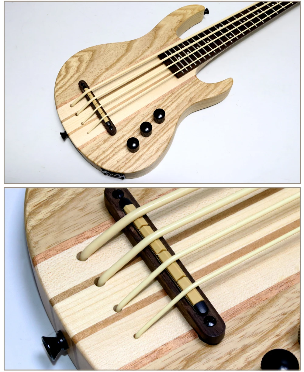 Electric Ukulele Bass Ubass Guitar 30 Inches 4 Strings Mini Bass UKU Electro Guitars Pickup Maple High Quality Ashtree