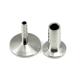 Kf25 aço inoxidável sanitário 304 mangueira de vácuo farpa od 6mm 8mm 10mm 16mm 20mm 25mm flange adaptador braçadeira de encaixe de tubulação