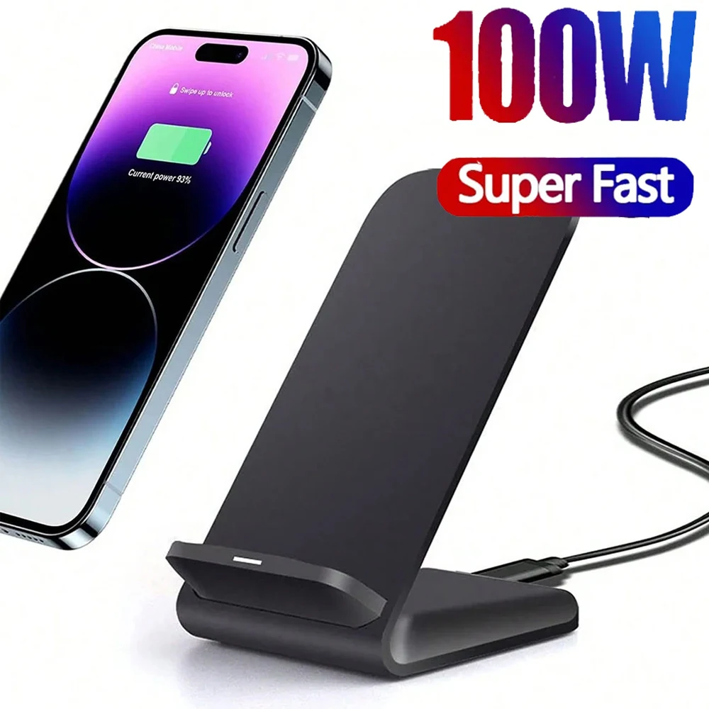 Mobile phone vertical wireless charger desktop stand wireless charger for apple android charging Multi-function wireless charger