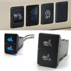 12V Seat Heating Switch Seat Heated Push Button Dual Push Button Switch for Toyota Prado Hilux Prado RAV4