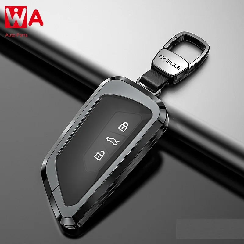 

Car Aluminium Alloy+TPU Key Holder Cover Case For VW Volkswagen Golf 8 Mk8 2020 New Skoda Octvia 3/4/5Buttons Remote Protector