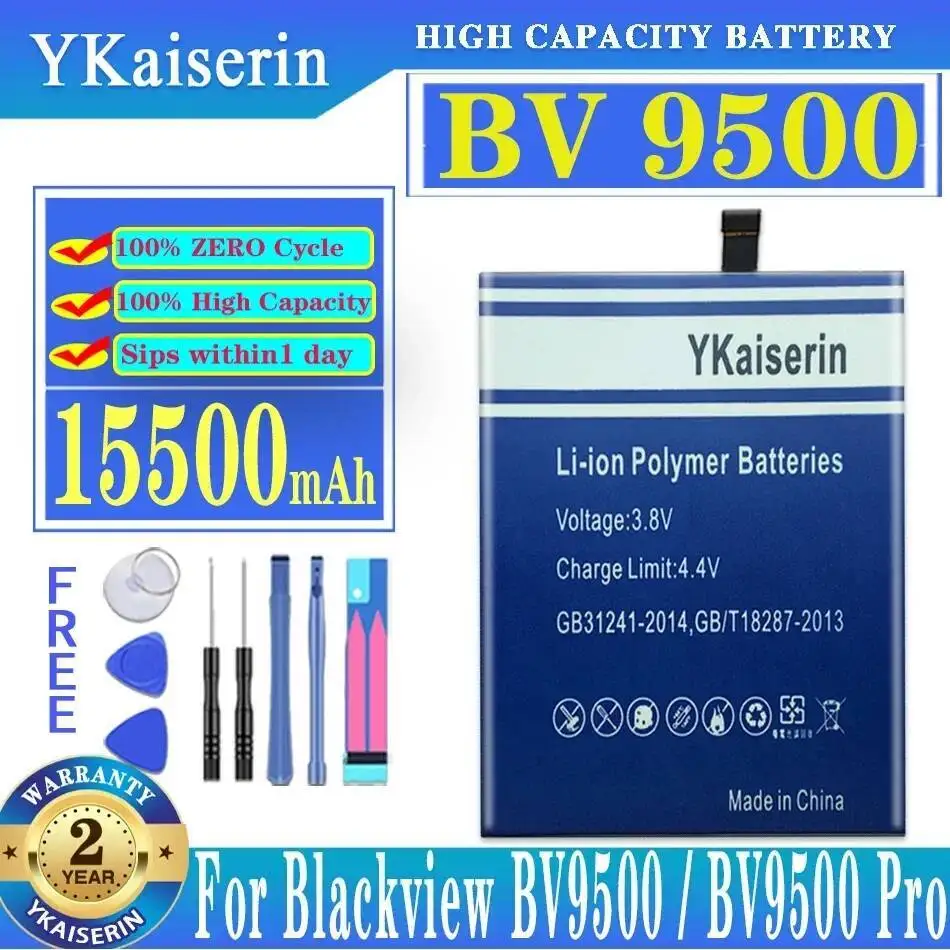 

Reliable Replacement Power Mobile Phone Battery For Blackview BV9500 Pro 15500Mah