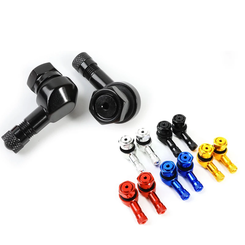 1PCS Motorcycle Rim Tire Wheels Spare Parts Valve Elbow 90 Degree Angle Motorbike Wheel Tire Tubeless Valve Stems Rim Wheel Part