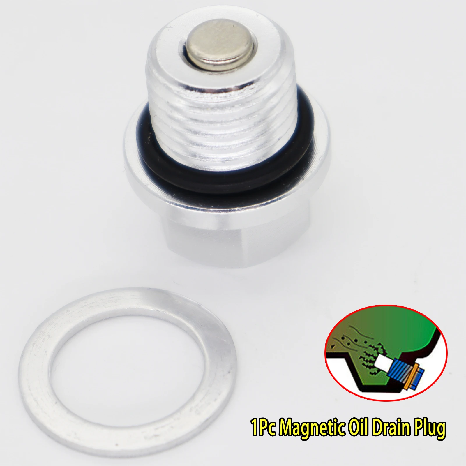 Car Accessories Magnetic Oil Drain Plug Bolt M14X1.5 With Gasket For Honda CR-V Accord Civic Odyssey YAMAHA YZF-R6 XJ6F/S FZ-07