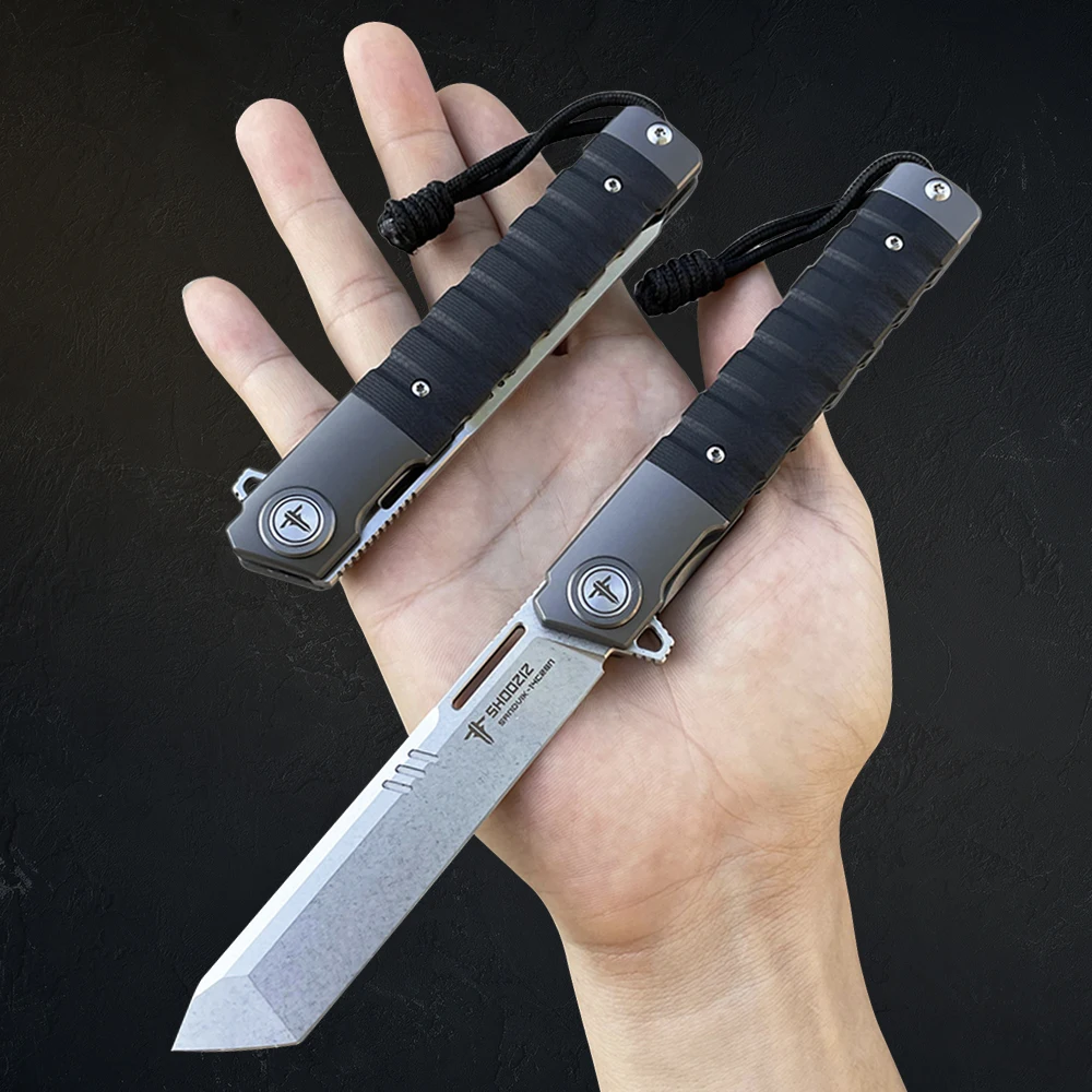 SHOOZIZ składany scyzoryk dla mężczyzn, nóż Flipper EDC, stal 3,74 "14C28N, noże taktyczne z klipsem, narzędzie kempingowe G10 Outdoor