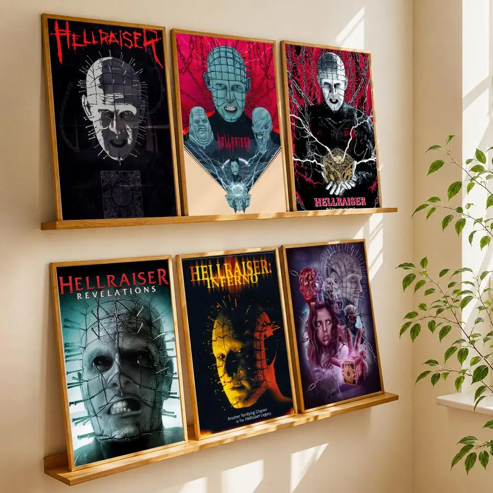 Classic H-Hellraiser Movie Poster HD Home Wall Stickers House Hallway Living Room Bedroom Bar Office Decor Art Prints