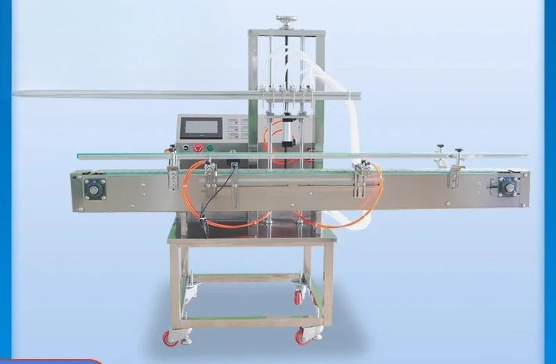 

Automatic liquid filling machine assembly line disinfectant glass water quantitative canning machine