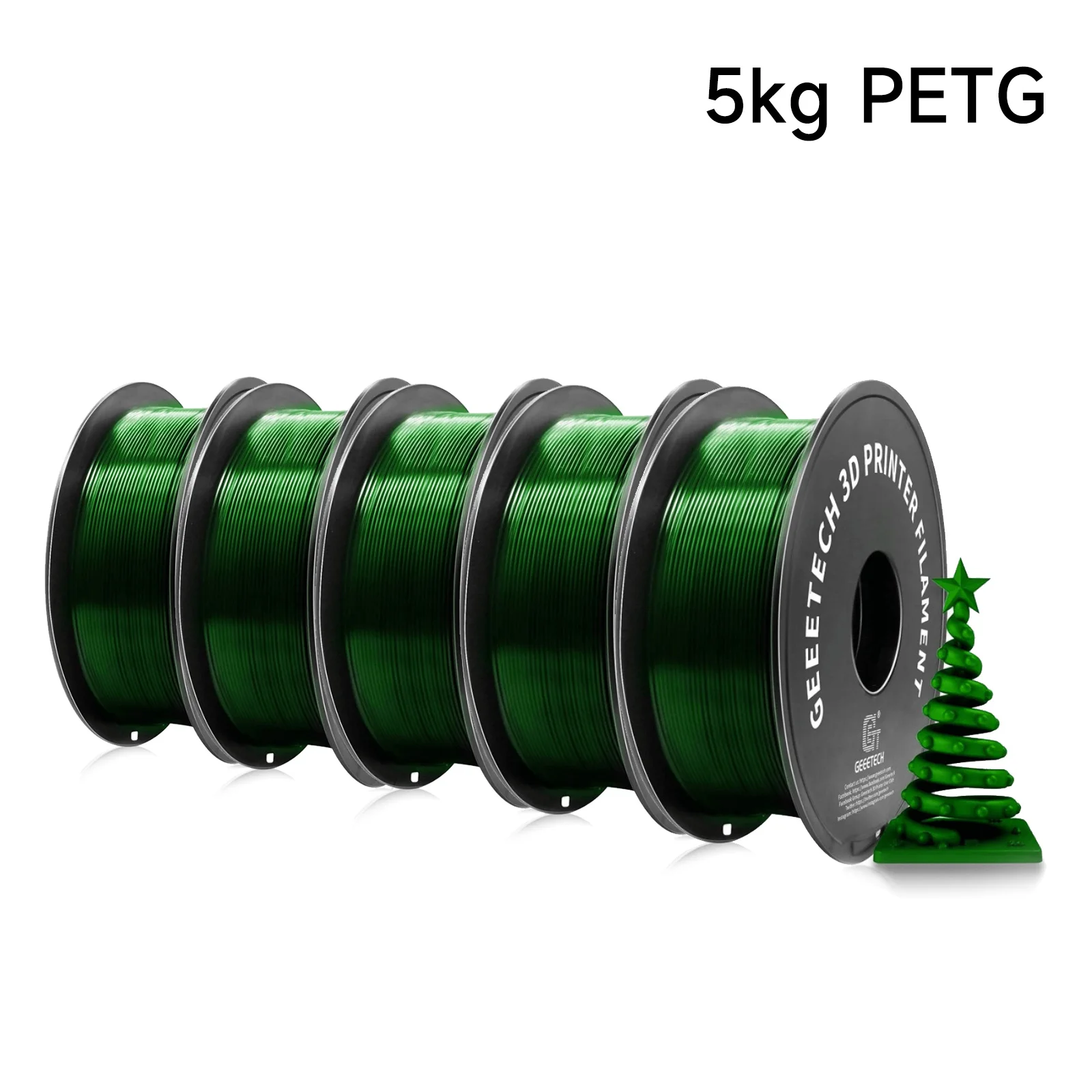 Geeetech 5kg PETG 1.75mm Filament for FDM 3D Printer 3D Print Wire Vacuum Packaging Local Warehouses Colorful Plastic