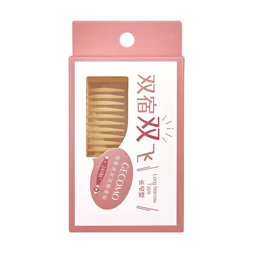 240PCS Multi-size Double Eyelid Tape Self-Adhesive Natural Big Eye Tools Traceless Transparent Invisible Eyelid Sticker Unisex