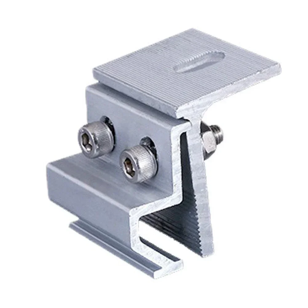 4Pcs Solar Panel Clamp Roof Mounting Bracket Photovoltaic Panel Fixing Clips For House RV Boat Solar Power Parts & Accessories