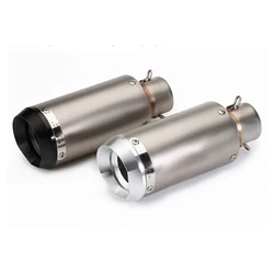 Universal 51mm Motorcycle Exhaust Pipe Escape Moto Slip-on Muffler for Kawasaki ER6N Z800 Z900 ZX10R R1 R6 CB650F CB1000R PCX125