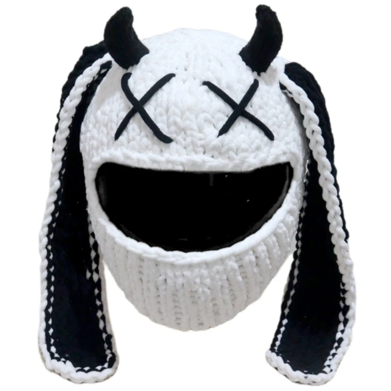 Plush Helmets Cover Cartoon Rabbits Ear Helmets Headgear For Motorcycling Skiing Drop Shipping