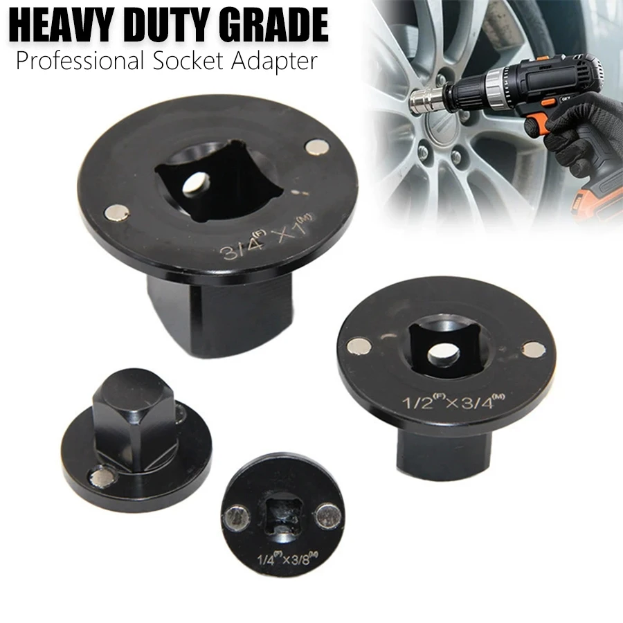 1pcs Low Profile Impact Socket Adapter, Heavy Duty Drive Converter for Impact Wrench Ratchet Drill Socket Reducer Tool for Tight
