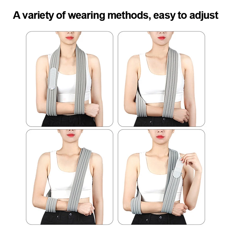 1PC Adjustable Arm Sling Fracture Recovery Forearm Breathable Fixation Shoulder Support Braces Supports For Patient