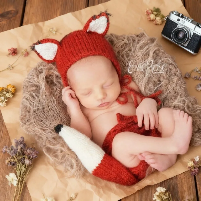 

Baby and Newborn Photography with Costumes Boy and Girl Animal Themed Costumes Party Role-playing Set