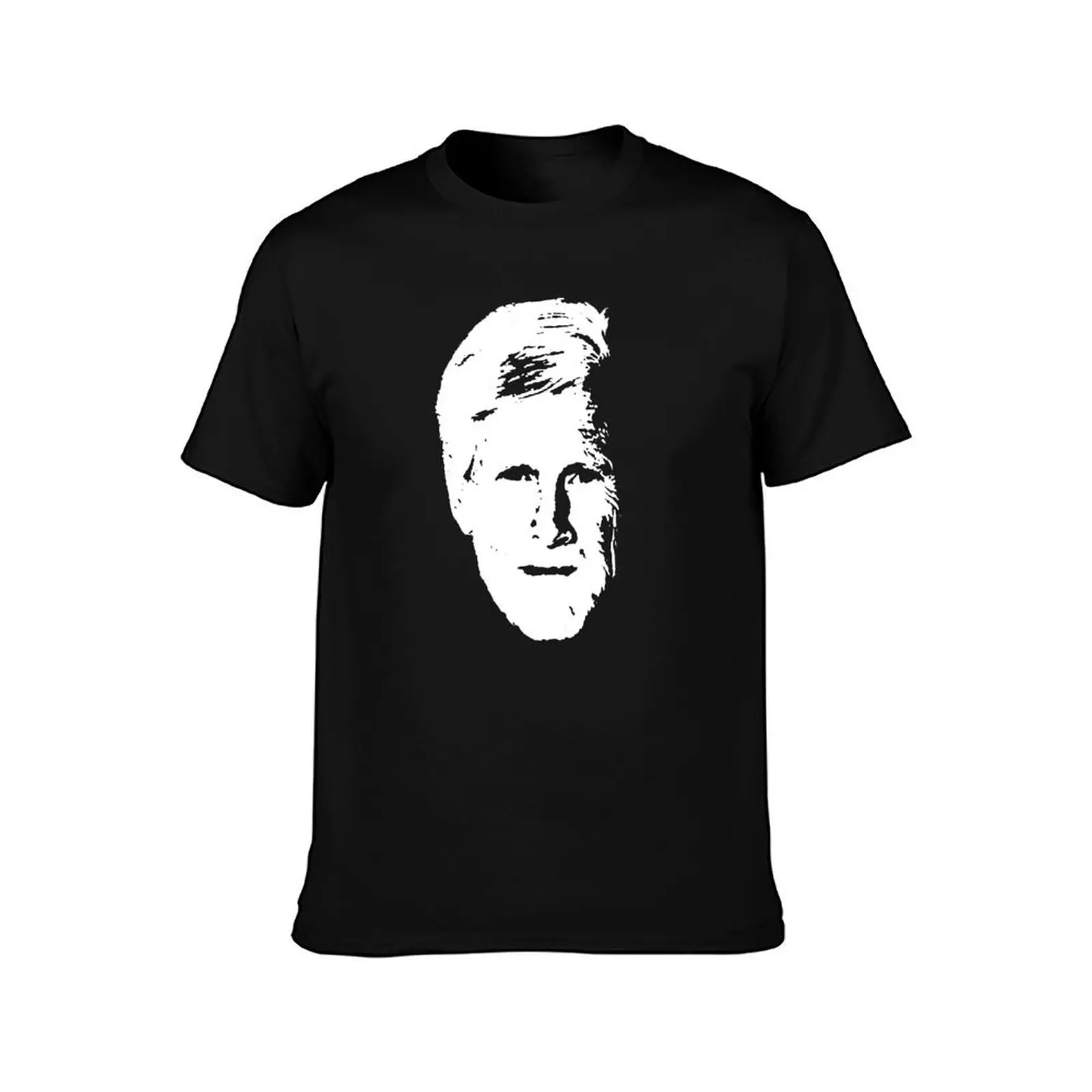 Keith Morrison - White Stencil T-Shirt Construction Work Tee Shirt T-Shirt