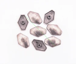 30Pcs Metal Western Solid Hexagon Leather Wallet Belt Stud Rivet Tacks Luggage Bag Shoes Hat Leathercrafts Accessories Rivetback