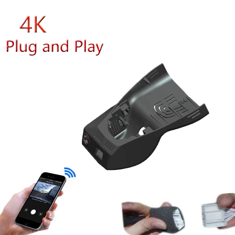 4K Plug And Play For BMW 3 4 Series 330i I3 eDrive 35L 425i 430i 2025 Car Wifi DVR Video Recorder Dash Camera Dashcam