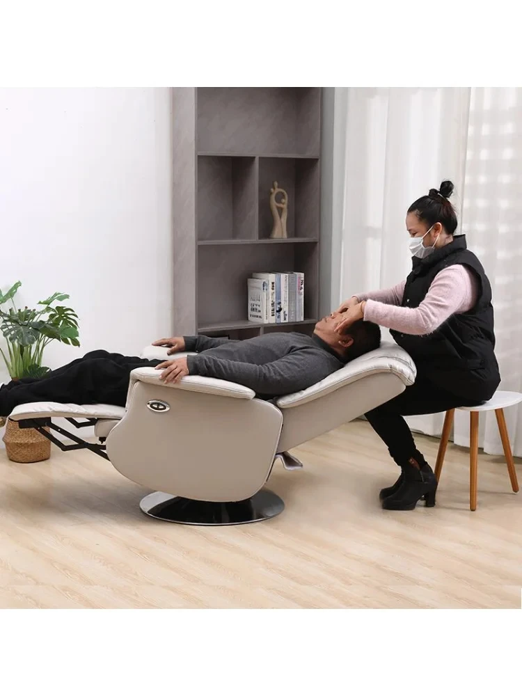 Electric Eyelash Tattoo Beauty Chair Reclining Breathable Faux Leather Lunch Break Office Computer Chair Mask Care Chair