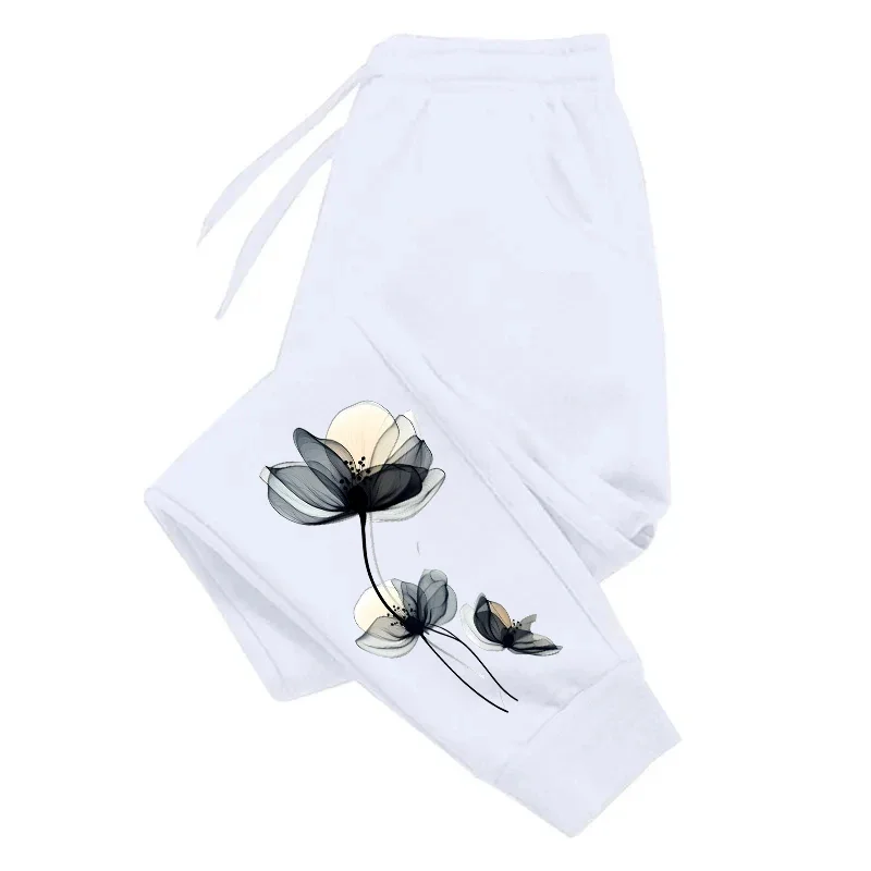 

Мужские и женские спортивные джоггеры осени/зима 2025 года с чернильным принтом — повседневные брюки — классический ретро-стиль High Street