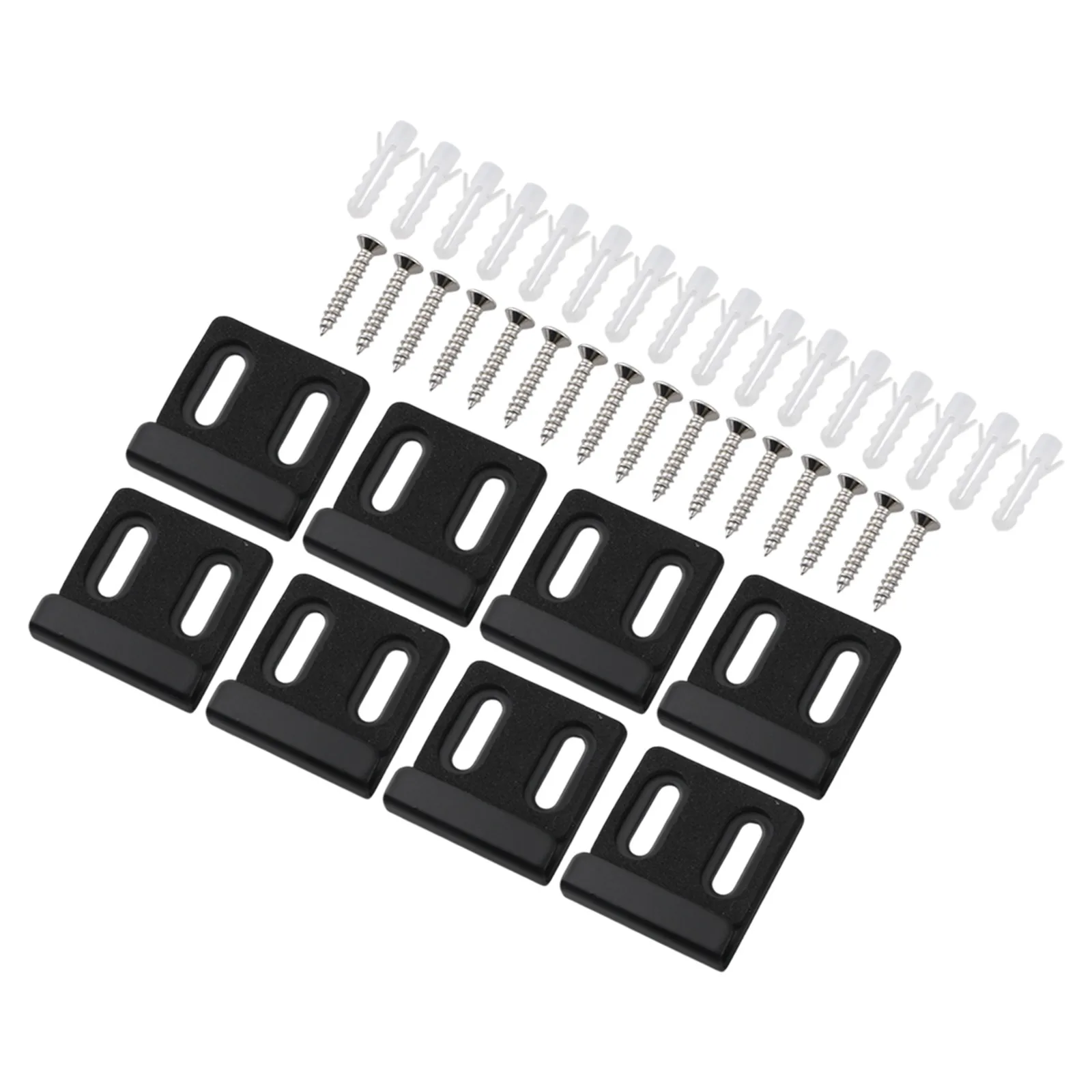 Stainless Steel Mirror Installation Kit 8PCS Brackets Designed to Hold Heavy Mirrors with Simple Setup Process