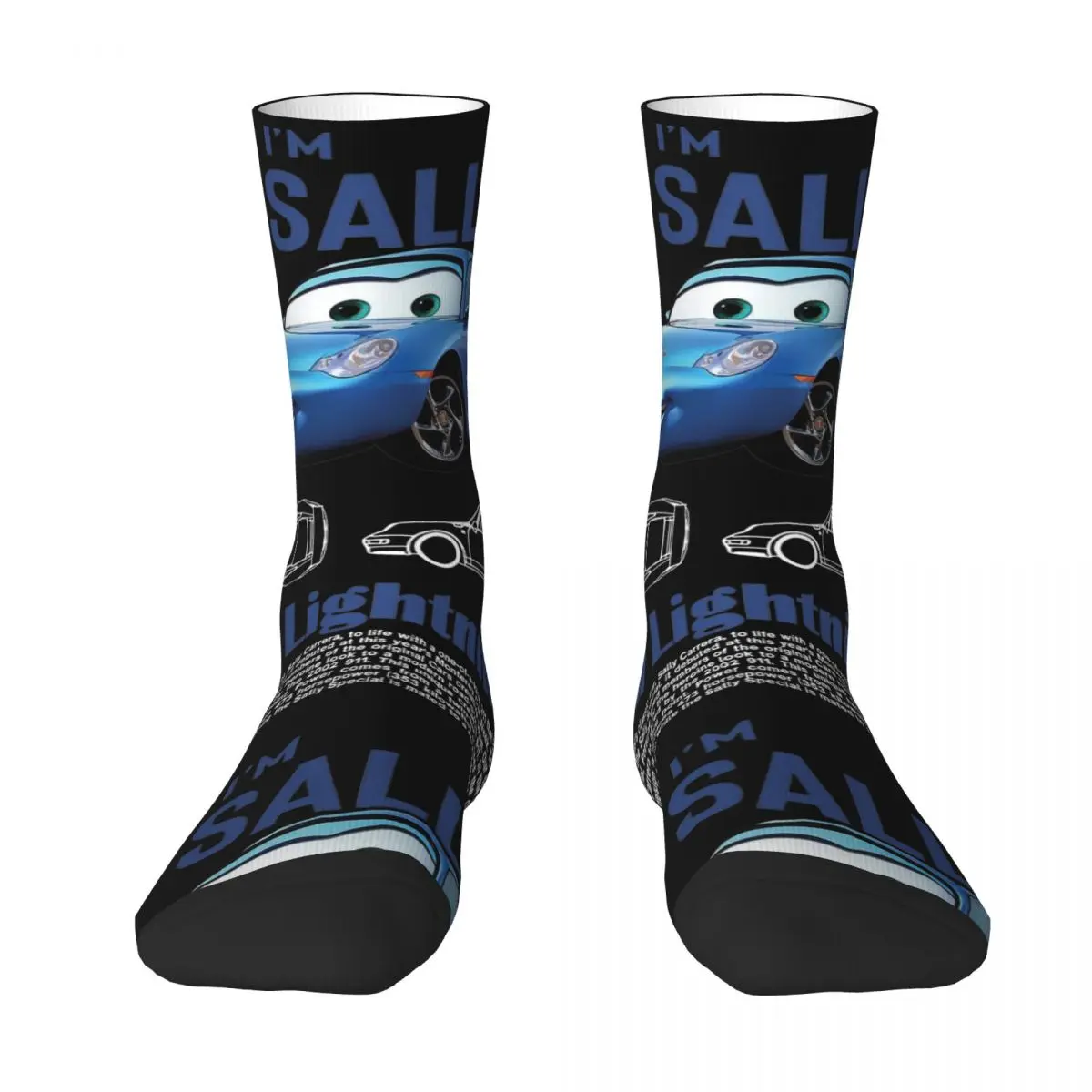 Winter Warm Hip-hop Unisex Sally I\'m Lightning Cars Socks Mcqueen Breathable Basketball Socks