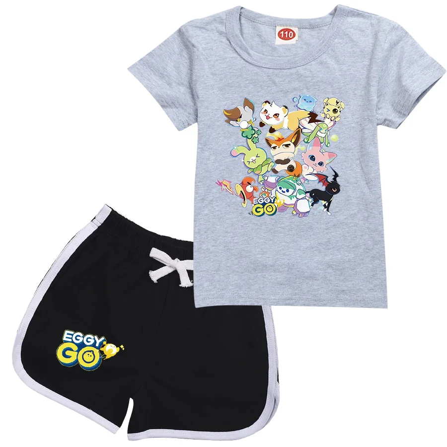 Eggy Go Magic Abby Cartoon Game Clothes for Kids Clothing Set for Boys and Girls Sports Suit T-Shirt and Pants Baby Outfits Best