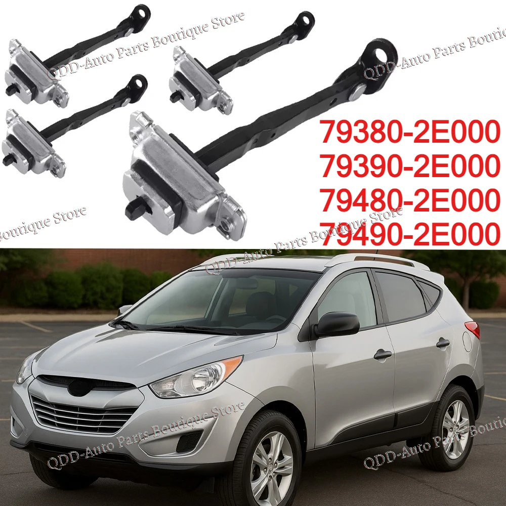 1/4PCS Für Hyundai Tucson (5 Tür SUV) 2005 ~ 2014 Tür Bremse Überprüfen Stopper Scharnier 79380-2E000 79390-2E000 79480-2E000 79490-2E000