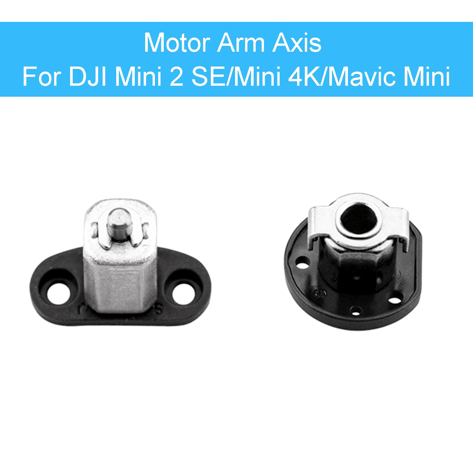Eje de Brazo Delantero y Trasero para DJI Mini 2 SE/Mini 4K/Mavic Mini, Repuesto de Eje de Motor, Piezas de Reparación de Drones