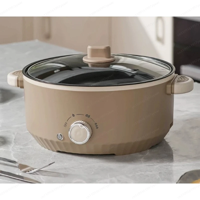Large Capacity Household Multifunctional Electric Heating Pot - Electric Hot Pot, Integrated Pot for Cooking and Frying