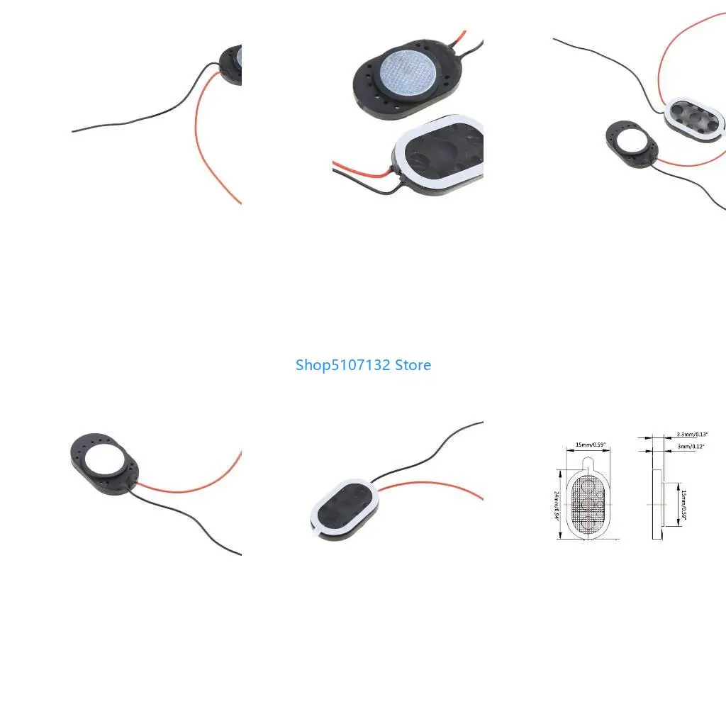 87HD Notebook Horn Speakers 8 Ohm 1W Loudspeaker for DIY Home Theater Laptop 2415