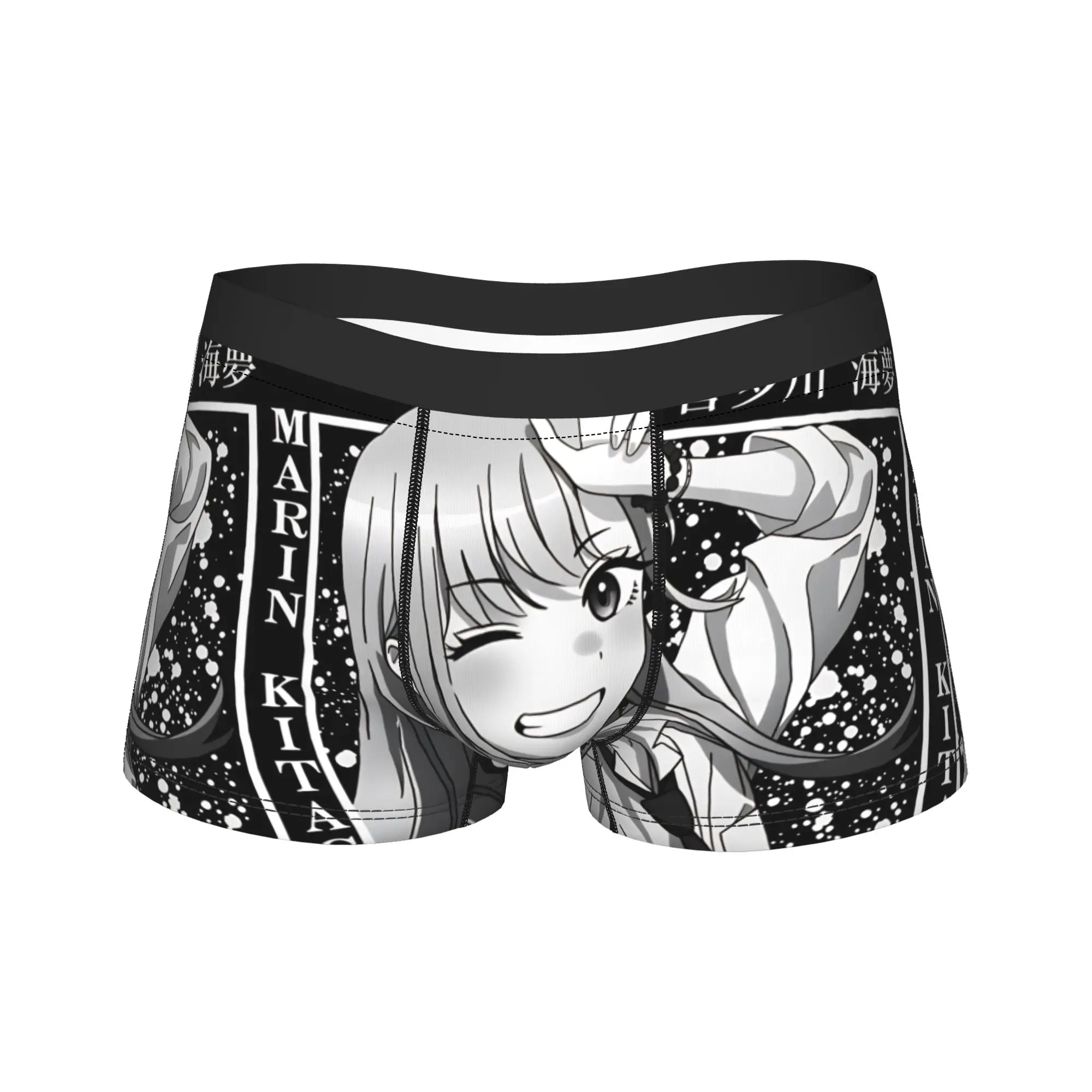 

Japanese Manga Marin Kitagawa Trunk 3D Pouch Underwear Quality Customs Shorts Briefs Funny Men's Underpants Plus Size