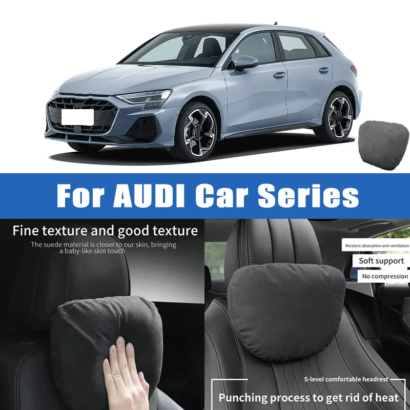 

Top Quality Car Headrest Neck Support Seat Soft Neck Pillow Breathable For Audi A3 A4 A5 A6 Q3 Q5 S3 S4 RS3 RS4 B7 B8 Q2 Q7 S5