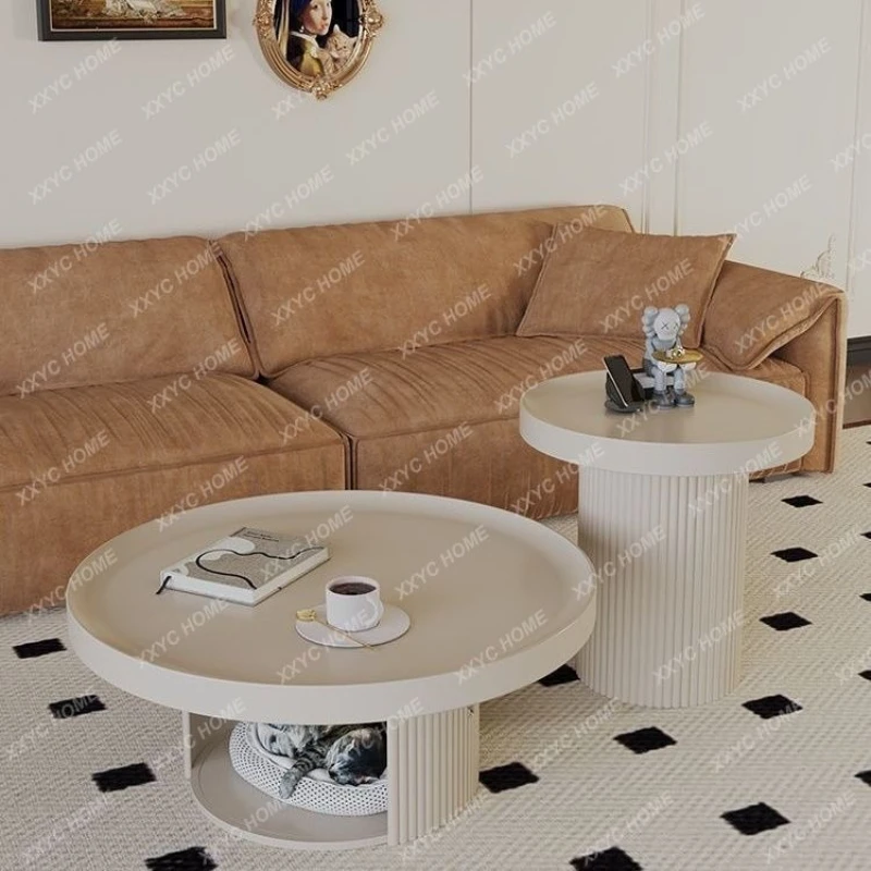 

LJapanese Round Coffee Table Design Luxury Minimalist Coffee Table Home Furniture