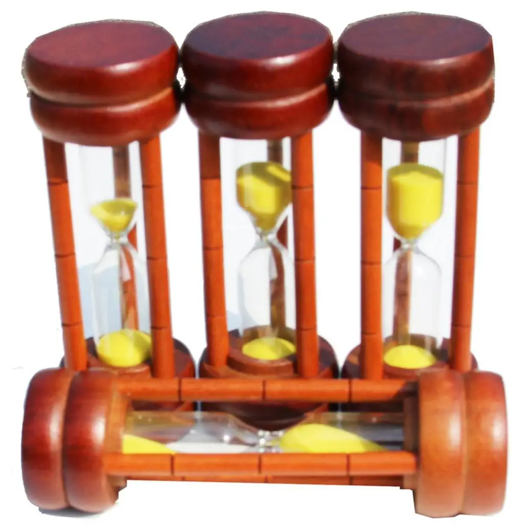 1/2/3/5 Minute Wooden Frame Hourglass Hourglass Cooking Egg Timer Kitchen Timer