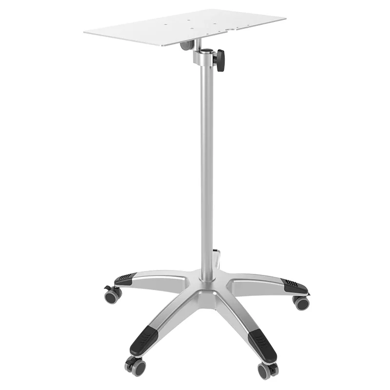 

1 Aluminum Alloy Vertical Notebook Mobile Stand with Wheel Mobile Rotating Multifunctional Notebook