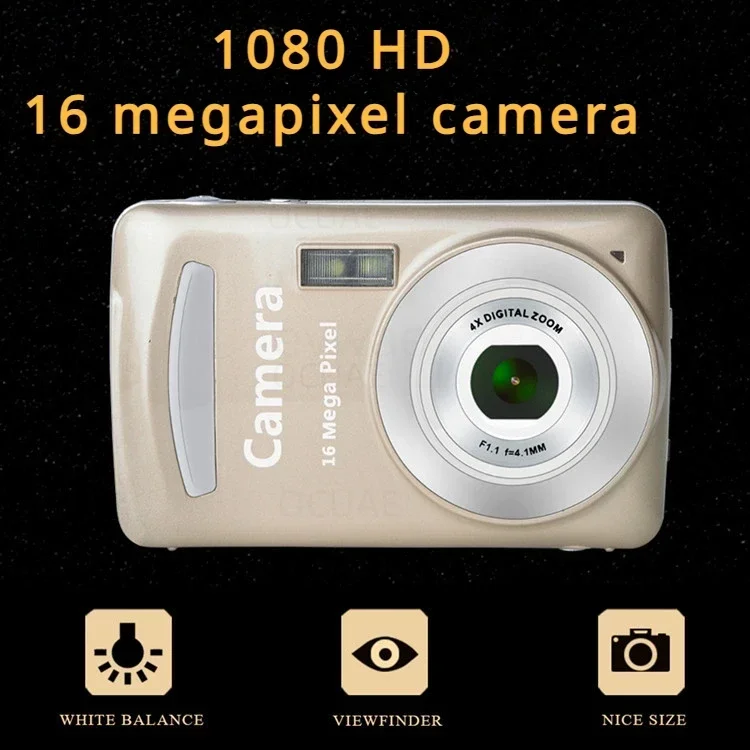 

New1080P High-definition16 Megapixel Home Digital Camera, Fully Automatic Photography, 2.4 Inch Screen Children's Digital Camera