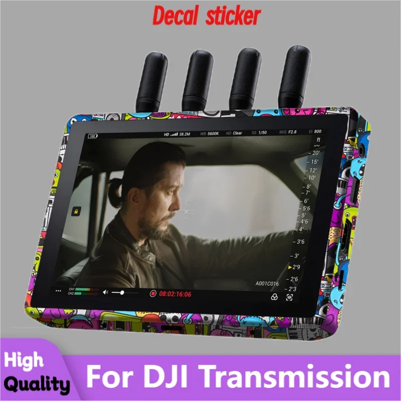 For DJI Transmission Decal Skin Vinyl Wrap Film Wireless Video Transmitter Combo Body Protective Sticker Protector Coat