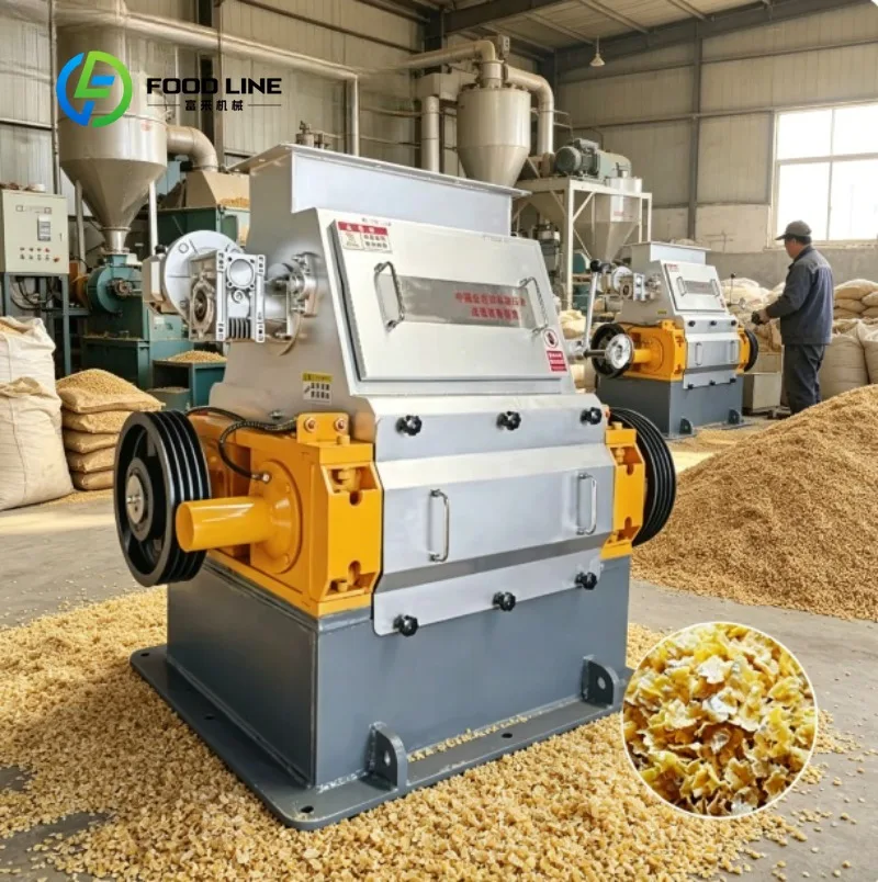 Commercial Cereal Making Machine for Food Factories, Suitable for Oatmeal, Cornflakes, and Grain Breakfast Production
