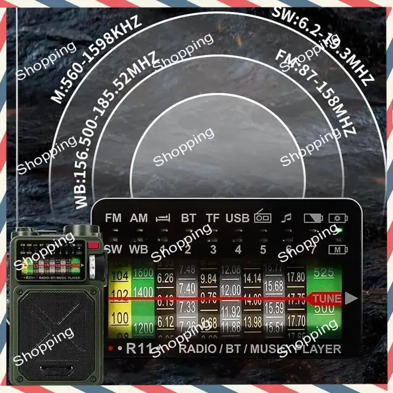 M20K Hand-Operated Emergency Solar Radio Solar Bluetooth Outdoor Camping Alarm Radio Bluetooth Outdoor Camping Alarm Radio