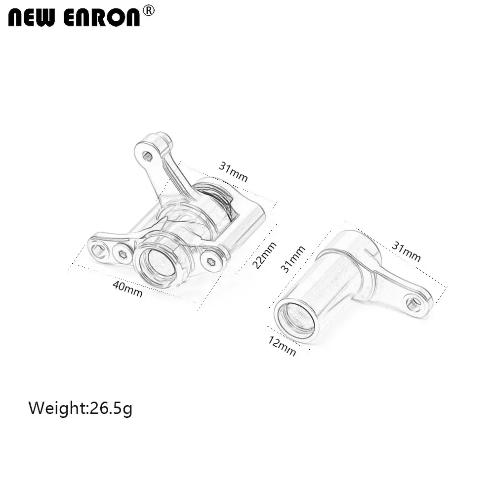 CNC Alloy AX31022 ชุดพวงมาลัย Bellcrank สําหรับ RC Crawler 1/8 AXIAL Racing YETL XL AX90032 AX90038 Monster Buggy