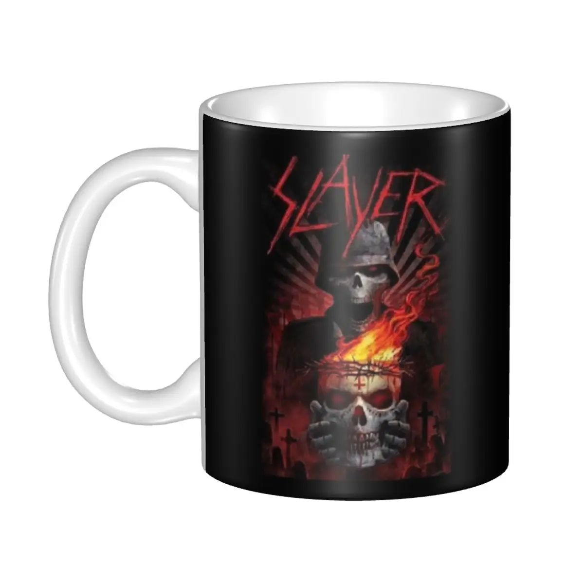 Custom Heavy Metal Rock Band Slayers Mugs Customized Coffee Ceramic Mug Cup Creative Gift