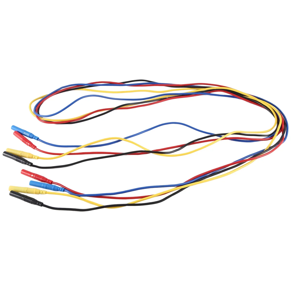 Flexível Silicone Teste Leads, reta Plug em ambas as pontas, 4mm Comprimento, alta qualidade, TL320, 13AWG, 2.0m