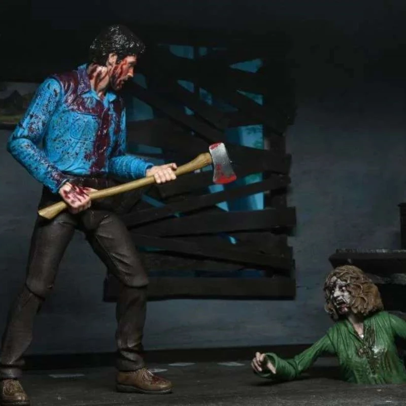 Presale Original Neca 41979 The Evil Dead Ashley Cheryl Double Set With Action Figures Model Decoration Collection Desktop Toy