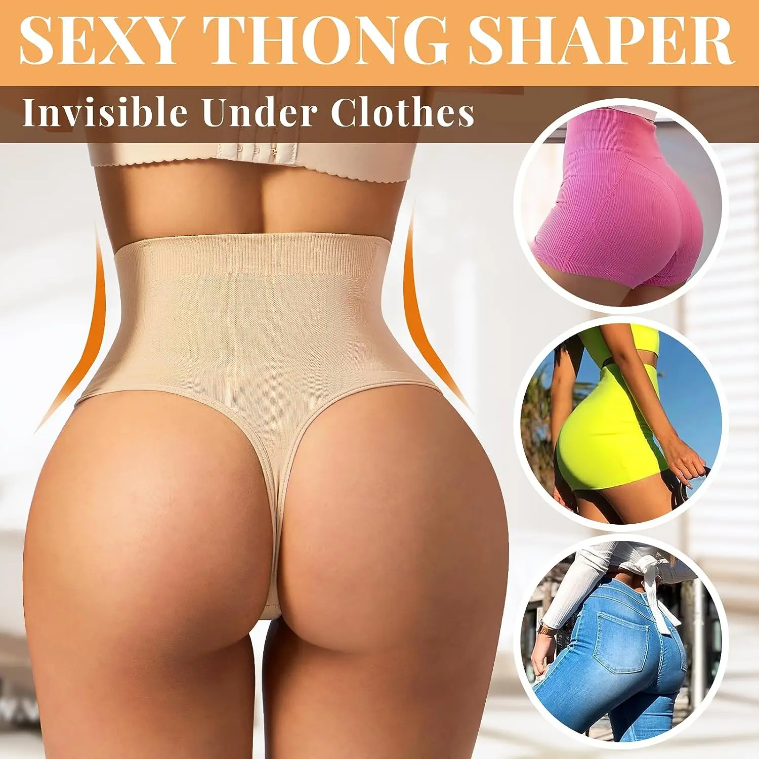 Women Sexy Thong Control Panties MISS MOLY High Waist Trainer Panty Tummy Slimming Seamless Underwear Slimmer Lingeries Oversize