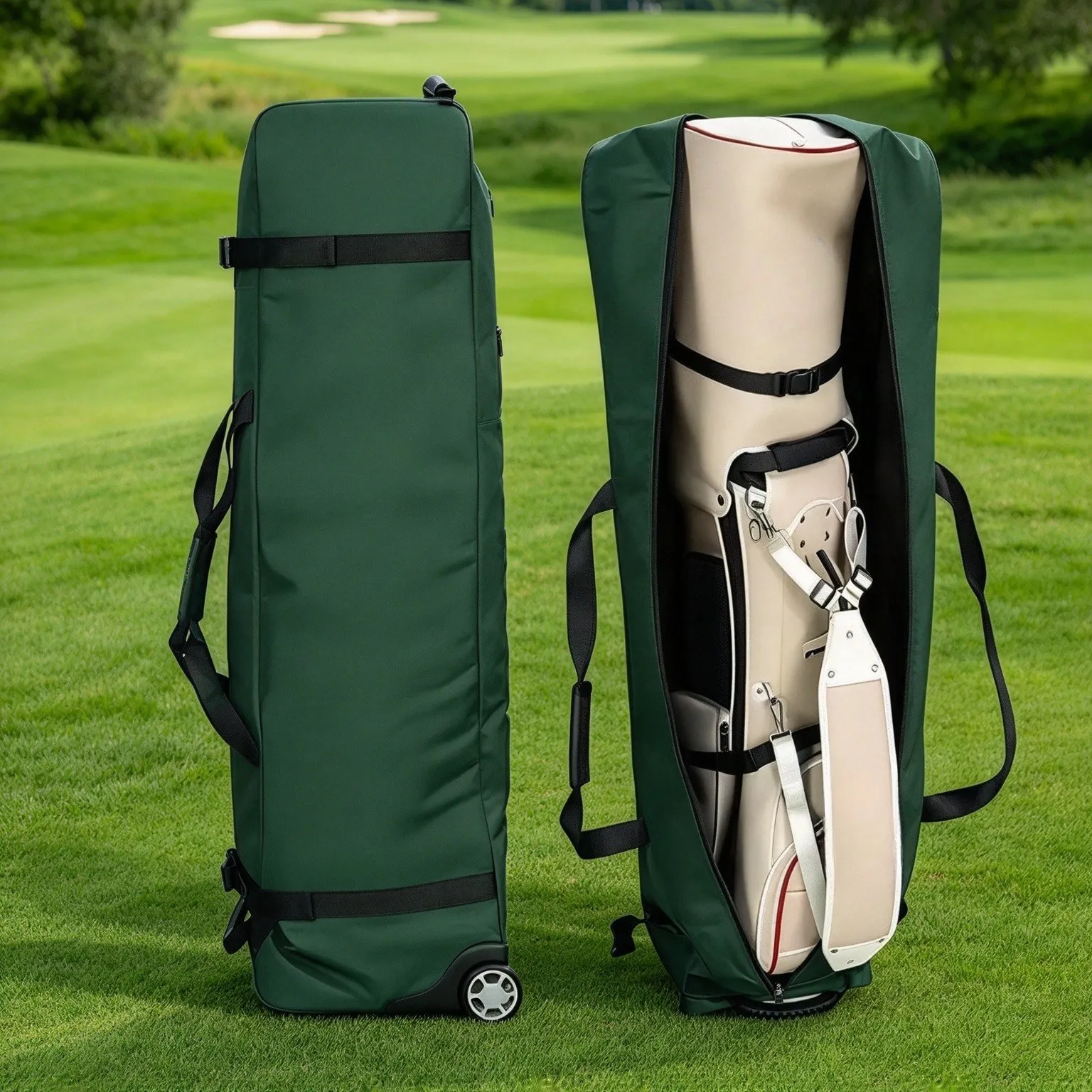New Arrival Golf Airline Travel Bag, Unisex Golf Club Bag, Protective Aviation Case for Golf Clubs Airplane Checked
