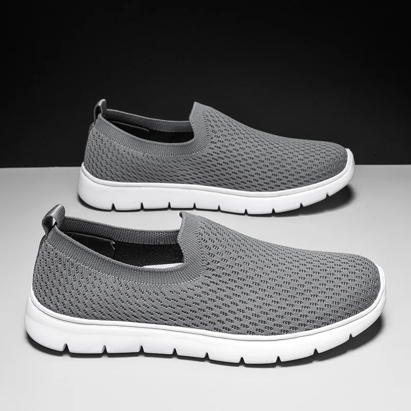 2024 남성용 캐주얼 신발, 대형 사이즈 직조 메쉬, 경량, 편안한 작업, 운전 신발, 간단한 야외 워킹화, 여름
